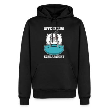 Offizielles schlafshirt Hase - Männer Premium Bio Hoodie - Schwarz - Vorne - Nico (187cm)
