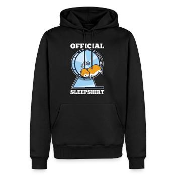 Official sleepshirt Hamster - Männer Premium Bio Hoodie - Schwarz - Vorne - Nico (187cm)