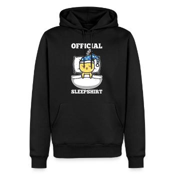 Official sleepshirt chicken - Men’s Premium Organic Hoodie - black - Front - Nico (187cm)