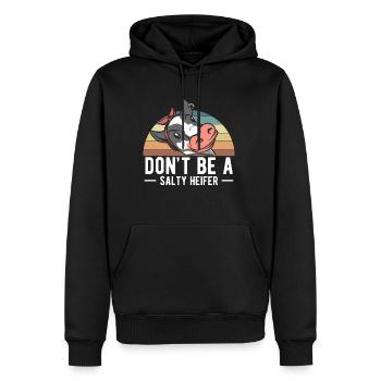 Don't Be A Salty Heifer Shirt Gift - Sweat à capuche Premium bio Homme - noir - Devant - Nico (187cm)