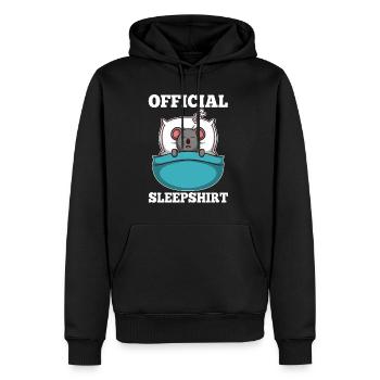 Chemise de couchage officielle Koala - Sweat à capuche Premium bio Homme - noir - Devant - Nico (187cm)