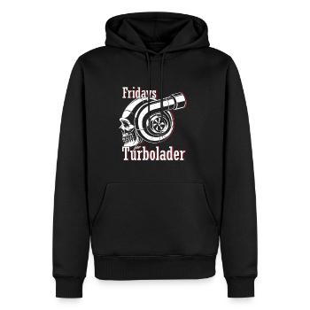 Fridays for Turbolader - Tuning Auto Rennen Hubrau - Männer Premium Bio Hoodie - Schwarz - Vorne - Nico (187cm)