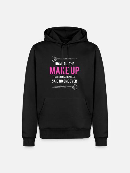 Makeup Geschenk Artist Shirt - Männer Premium Bio Hoodie - Schwarz
