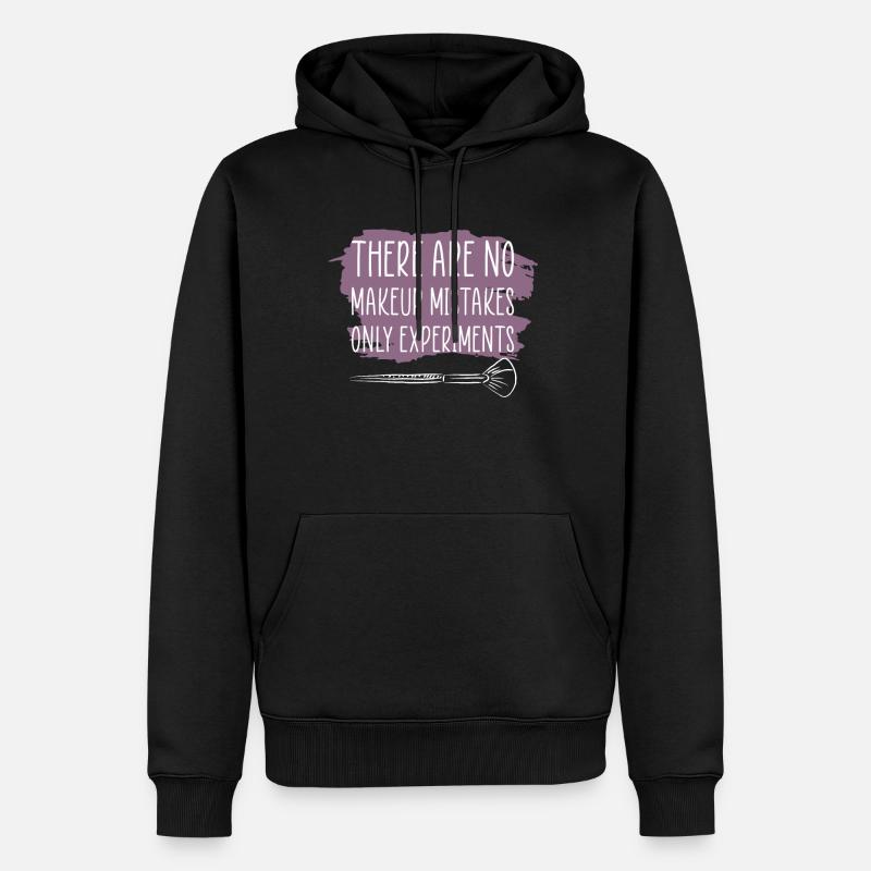 Makeup Artist Spruch Geschenk - Männer Premium Bio Hoodie - Schwarz
