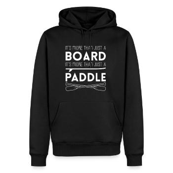 C’est plus qu’un simple cadeau de chemise de planche - Sweat à capuche Premium bio Homme - noir - Devant - Nico (187cm)