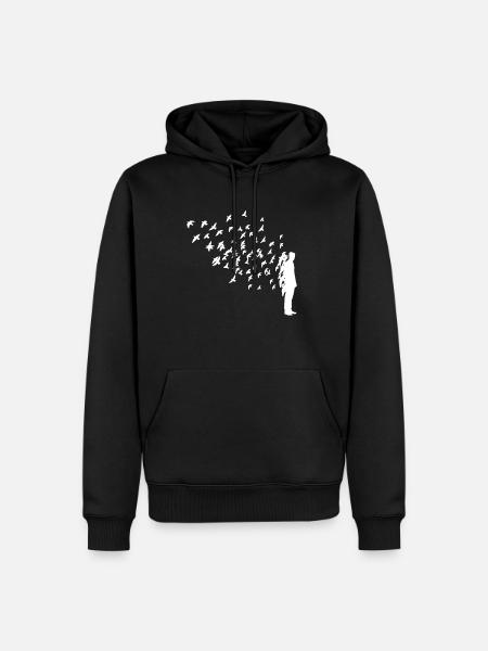 Pigeon Pigeon Shirt Gift - Men’s Premium Organic Hoodie - black
