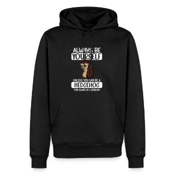 Soyez toujours vous-même à moins que vous ne puissiez être un hérisson - Sweat à capuche Premium bio Homme - noir - Devant - Nico (187cm)