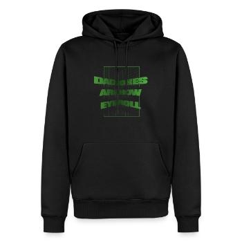 Dad Jokes Are How Eye Roll Father's Pun - Männer Premium Bio Hoodie - Schwarz - Vorne - Nico (187cm)