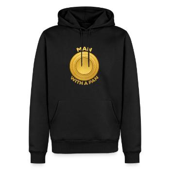 Goldsucher Mining Bergbau Goldrausch Spitzhacke - Männer Premium Bio Hoodie - Schwarz - Vorne - Nico (187cm)