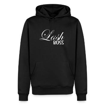 Womens Lash Artist Eyelash Makeup Lash Tech - Men’s Premium Organic Hoodie - black - Front - Nico (187cm)