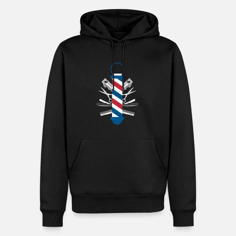 Barber Shirt Geschenk - Männer Premium Bio Hoodie - Schwarz