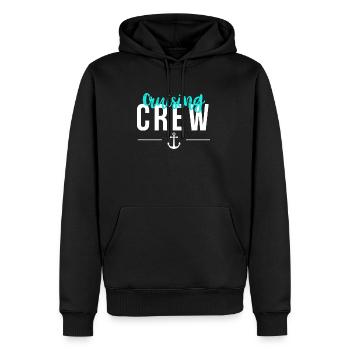 Cruising Crew Shirt Geschenk - Männer Premium Bio Hoodie - Schwarz - Vorne - Nico (187cm)