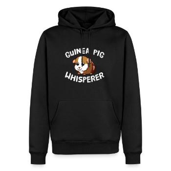 Funny Guinea Pig Lover Guinea Pig Whisperer - Men’s Premium Organic Hoodie - black - Front - Nico (187cm)