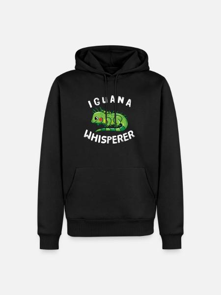 Funny Iguana Lover Iguana Whisperer - Men’s Premium Organic Hoodie - black