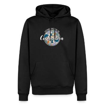 Honeymoon Flitterwochen Urlaub Shirt Costa Rica - Männer Premium Bio Hoodie - Schwarz - Vorne - Nico (187cm)
