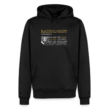 Röntgen Radiologe Krankenhaus X-Ray Medizin - Männer Premium Bio Hoodie - Schwarz - Vorne - Nico (187cm)