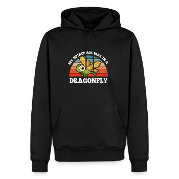 Libelle Insekten My Spirit Animal Is A Dragonfly - Männer Premium Bio Hoodie - Schwarz - Vorne - Nico (187cm)