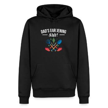 Cadeau de chemise de jardinage de papa Père Papa Fête des pères - Sweat à capuche Premium bio Homme - noir - Devant - Nico (187cm)