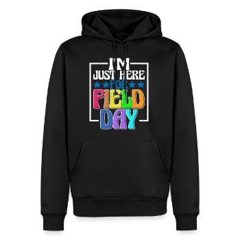 I'm Just Here For Field Day 26 - Men’s Premium Organic Hoodie - black - Front - Nico (187cm)