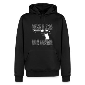 Il s’agit d’un perforateur sans fil 1 - Sweat à capuche Premium bio Homme - noir - Devant - Nico (187cm)