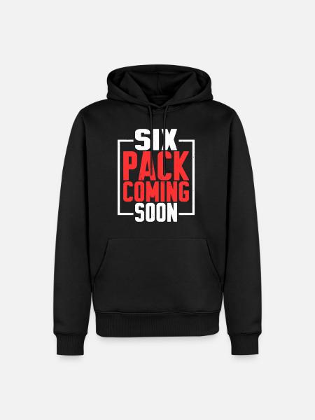 Six Pack Coming Soon 27 - Men’s Premium Organic Hoodie - black