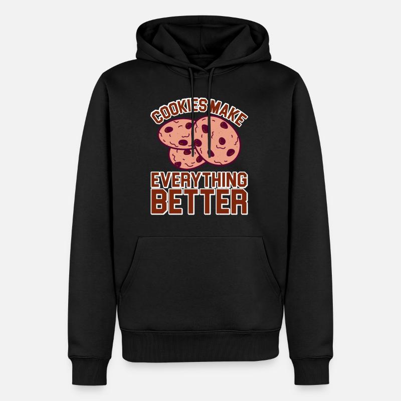 Cookies Make Everything Better 5 - Männer Premium Bio Hoodie - Schwarz