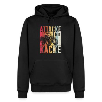 Landwirt Bauer Traktor Spruch Farmer Landwirtschaf - Männer Premium Bio Hoodie - Schwarz - Vorne - Nico (187cm)