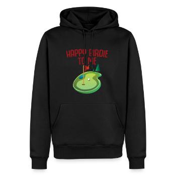 Happy Birdie To Me 2 - Männer Premium Bio Hoodie - Schwarz - Vorne - Nico (187cm)