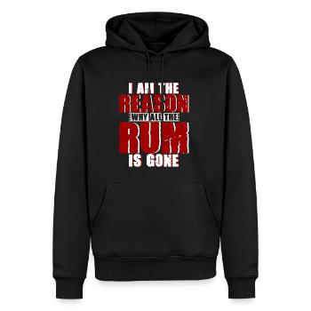 I Am The Reason Why All The Rum Is Gone 4 - Männer Premium Bio Hoodie - Schwarz - Vorne - Nico (187cm)