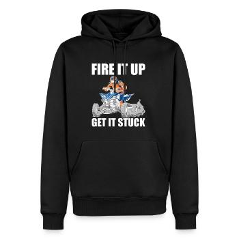 Allumez-le Get It Stuck Shirt Gift Quad - Sweat à capuche Premium bio Homme - noir - Devant - Nico (187cm)