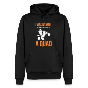 J’étais normal avant d’avoir une chemise quad - Sweat à capuche Premium bio Homme - noir - Devant - Nico (187cm)