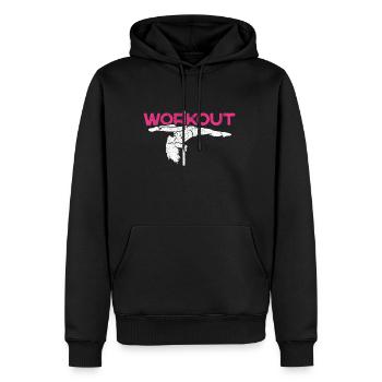 Poledancing Dancing Dancer Dance Sport Fitness - Sweat à capuche Premium bio Homme - noir - Devant - Nico (187cm)
