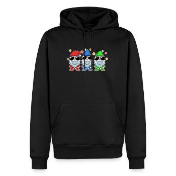 Weihnachten Elfen X-Mas Sommer Weihnachtselfen - Männer Premium Bio Hoodie - Schwarz - Vorne - Nico (187cm)