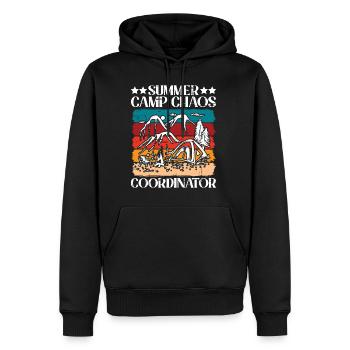 Summer Camp Chaos Coordinator 5 - Männer Premium Bio Hoodie - Schwarz - Vorne - Nico (187cm)