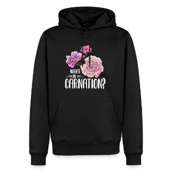 Fleuriste Amateurs de fleurs Œillets Fleurs Jardinier - Sweat à capuche Premium bio Homme - noir - Devant - Nico (187cm)