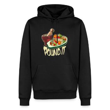 Pound It Green Asia Thaïlande Nourriture Papaye Cuisine - Sweat à capuche Premium bio Homme - noir - Devant - Nico (187cm)