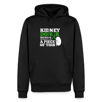 Nierenspender Organspende Transplantation Niere - Männer Premium Bio Hoodie - Schwarz - Vorne - Nico (187cm)