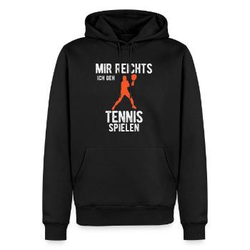 Volleyballer Hallenvolleyball Volleyball Beachvoll - Männer Premium Bio Hoodie - Schwarz - Vorne - Nico (187cm)