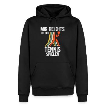 Volleyballer Hallenvolleyball Volleyball Beachvoll - Männer Premium Bio Hoodie - Schwarz - Vorne - Nico (187cm)