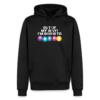 Hors de mon chemin! Dans le cadeau de chemise Going To Bingo - Sweat à capuche Premium bio Homme - noir - Devant - Nico (187cm)