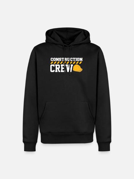 Construction Crew Straßenarbeiter - Männer Premium Bio Hoodie - Schwarz