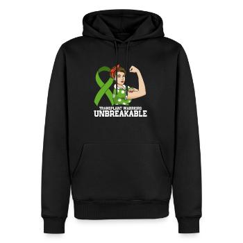 Organspender Unbreakable Organtransplantation - Männer Premium Bio Hoodie - Schwarz - Vorne - Nico (187cm)