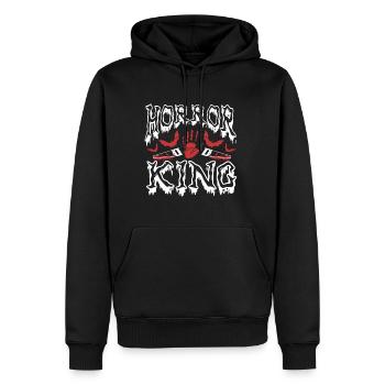 Horror King Scary Films Lover Halloween Fans - Men’s Premium Organic Hoodie - black - Front - Nico (187cm)