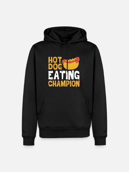 Hot Dog Eating Champion 4 - Men’s Premium Organic Hoodie - black