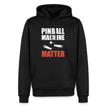 Pinball Machine Matter Shirt Flipperautomat - Männer Premium Bio Hoodie - Schwarz - Vorne - Nico (187cm)