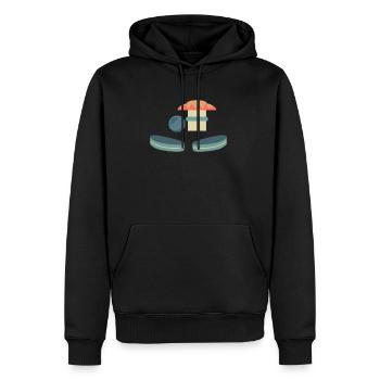 Pinball Flipperautomat Shirt Geschenk - Männer Premium Bio Hoodie - Schwarz - Vorne - Nico (187cm)