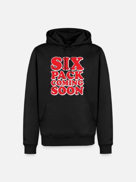 Six Pack Coming Soon 38 - Men’s Premium Organic Hoodie - black