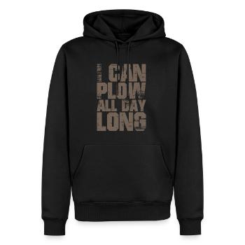 Je peux labourer toute la journée 2 - Sweat à capuche Premium bio Homme - noir - Devant - Nico (187cm)