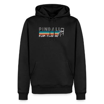 Pinball Flip-Tastic Flipperautomat - Männer Premium Bio Hoodie - Schwarz - Vorne - Nico (187cm)