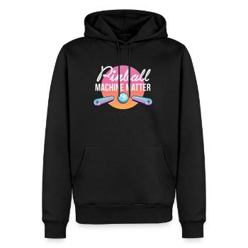 Pinball Machine Matter Shirt Flipperautomat - Männer Premium Bio Hoodie - Schwarz - Vorne - Nico (187cm)
